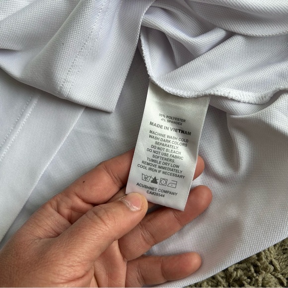 FootJoy FJ Polo Men's Large White "BLCC" Golf Active Performance Stretch Shirt - Picture 4 of 10